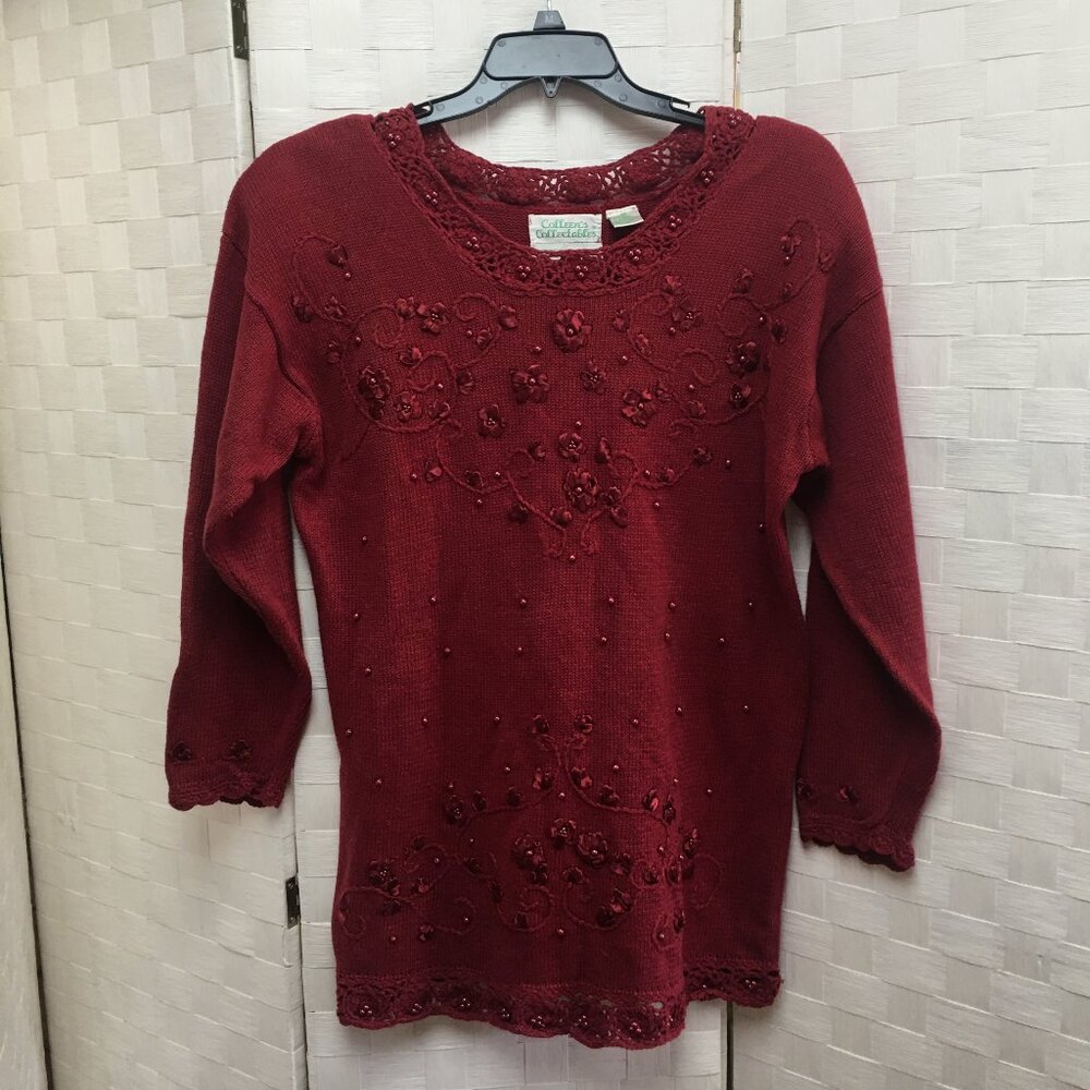 Vintage Colleen's Collectibles red sweater size medium